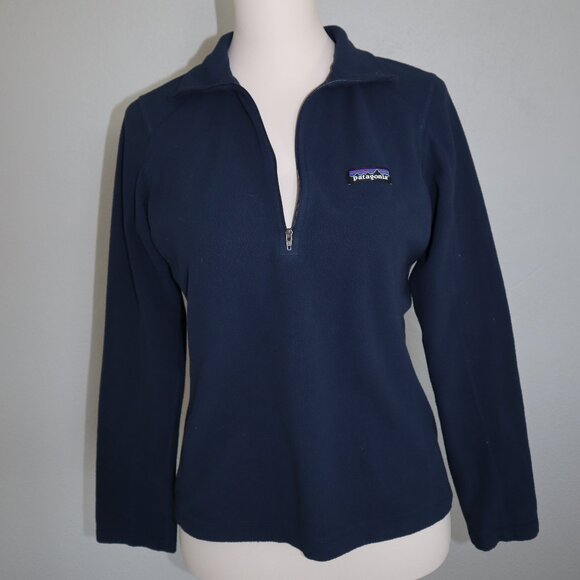 Patagonia Women’s Lightweight Quarter-Zip Pullover – Deep Blue XS - Picture 3 of 6
